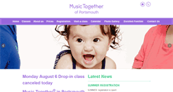 Desktop Screenshot of musictogetherofportsmouth.com